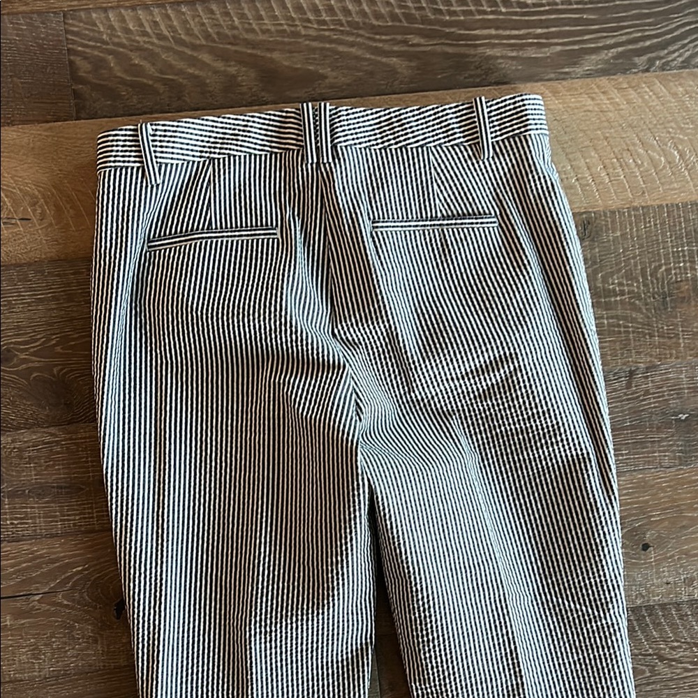 Ann Taylor Seersucker Pinstripe Capris - Picture 7 of 8